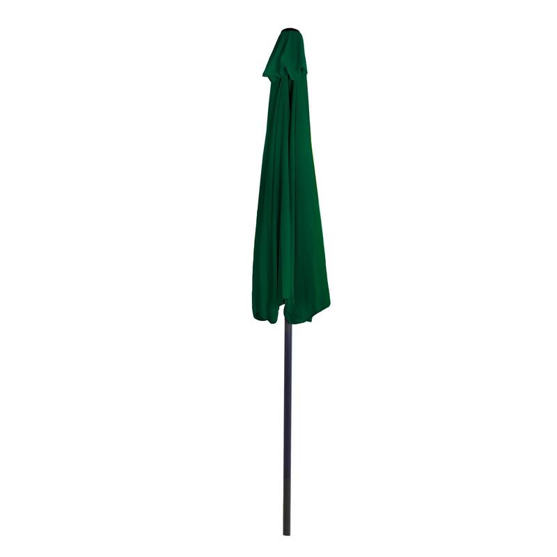 9ft Half Round Patio Umbrella with Easy Crank by Pure Garden, Base Not Included