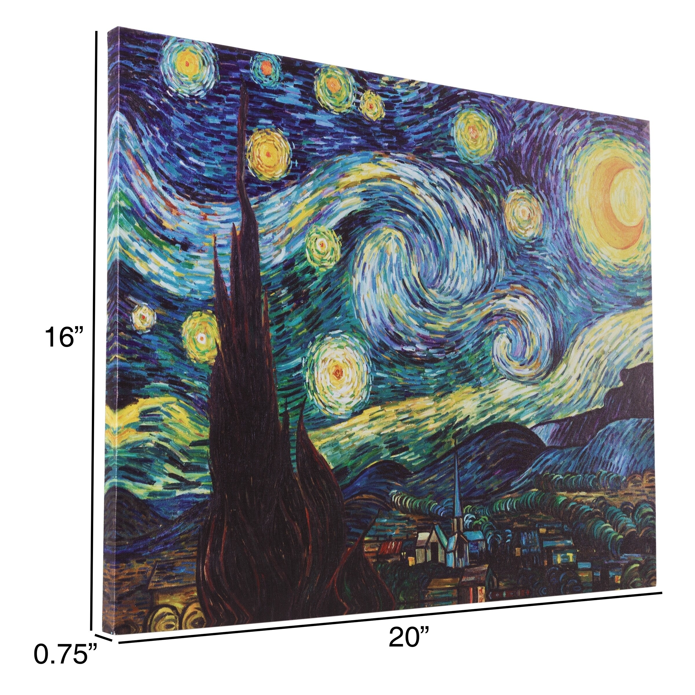 Antyki I Sztuka Van Gogh Starry Night 10 X 8 Inch Mounted Art Print Druki Artystyczne Hshdnet Com