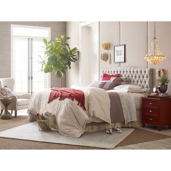 Shop Elle Decor Celeste Tufted Headboard Free Shipping Today