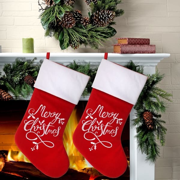 Red Bene Family Christmas Stockings Mom 