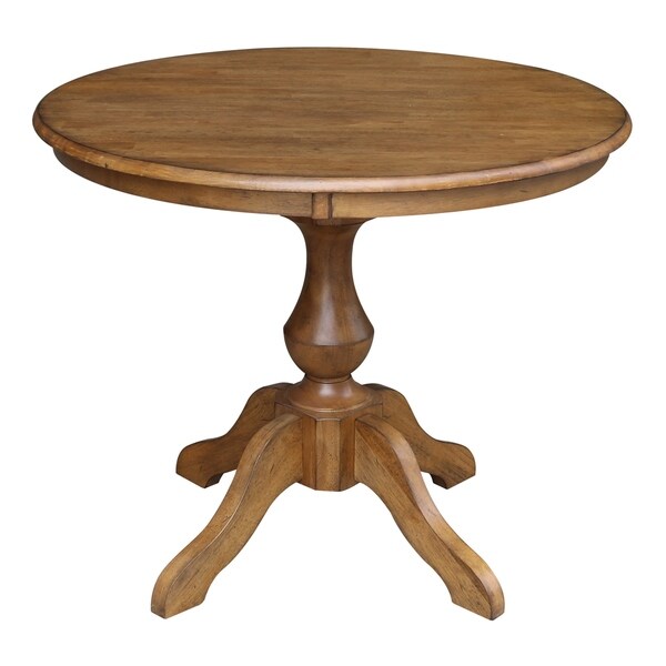 36 round pedestal dining table