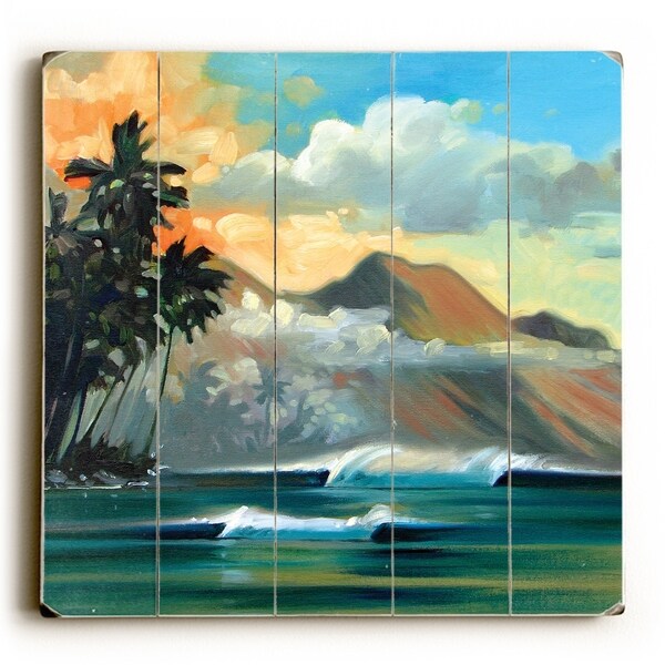 Warm Morning - Planked Wood Wall Decor by Wade Koniakowsky
