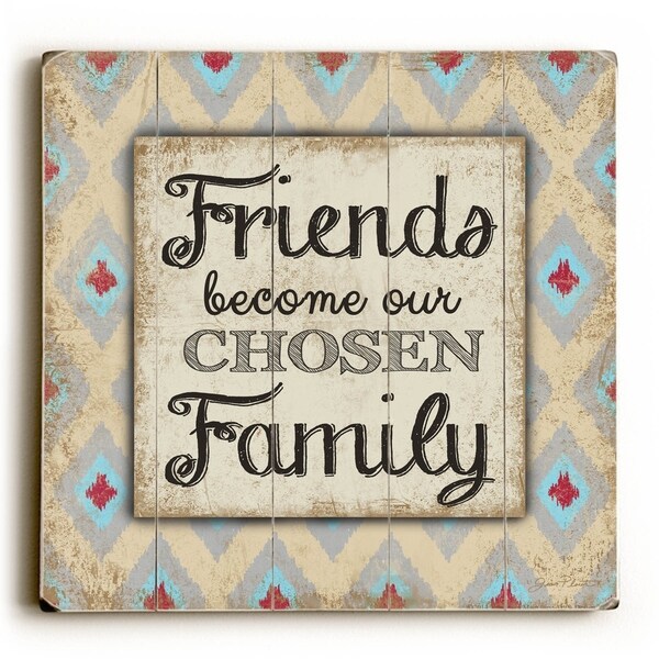 Choosen Family - Planked Wood Wall Decor by Jean Plout