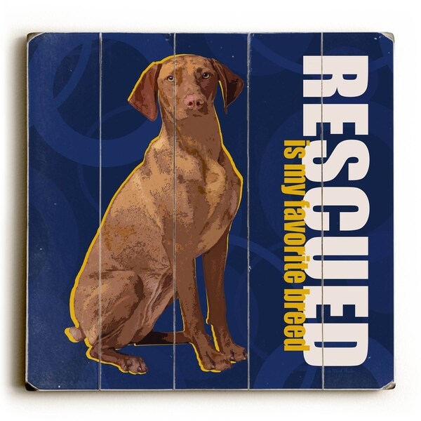 Rescued - Planked Wood Wall Decor by Kate Ward Thacker