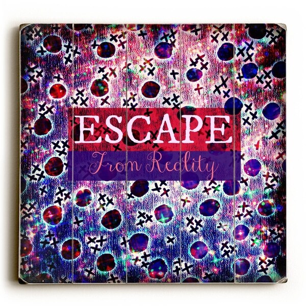 Escape from Reality - Multi Planked Wood Wall Decor by Julia Di Sano
