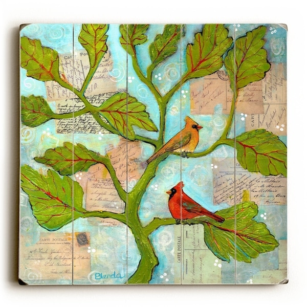 Love Notes - Planked Wood Wall Decor by Blenda Tyvoll