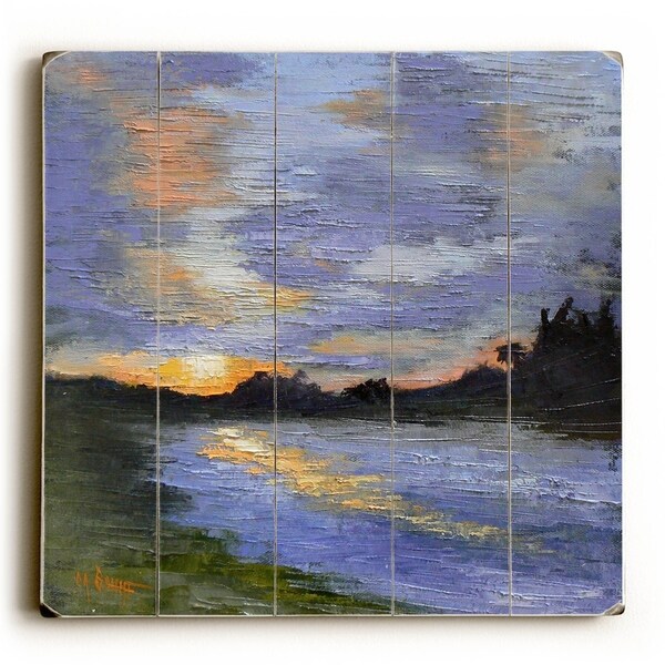 Reflections - Planked Wood Wall Decor by Carol Schiff