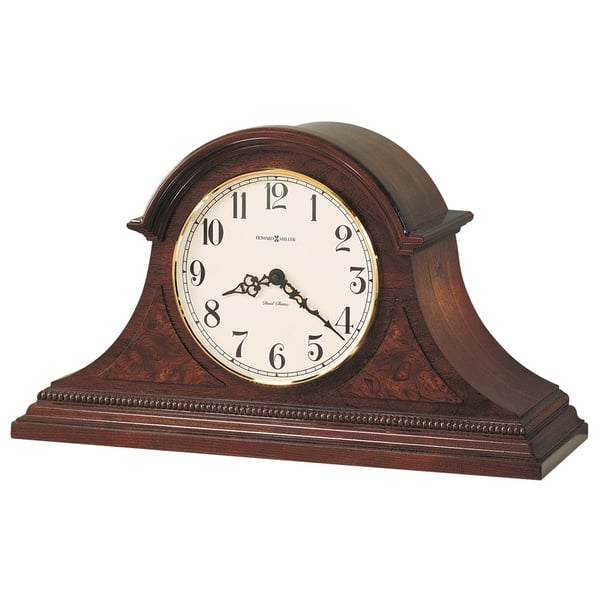 slide 1 of 1, Howard Miller Fleetwood Classic, Traditional, Old World, Chiming Mantel Clock with Silence Option, Reloj del Estante