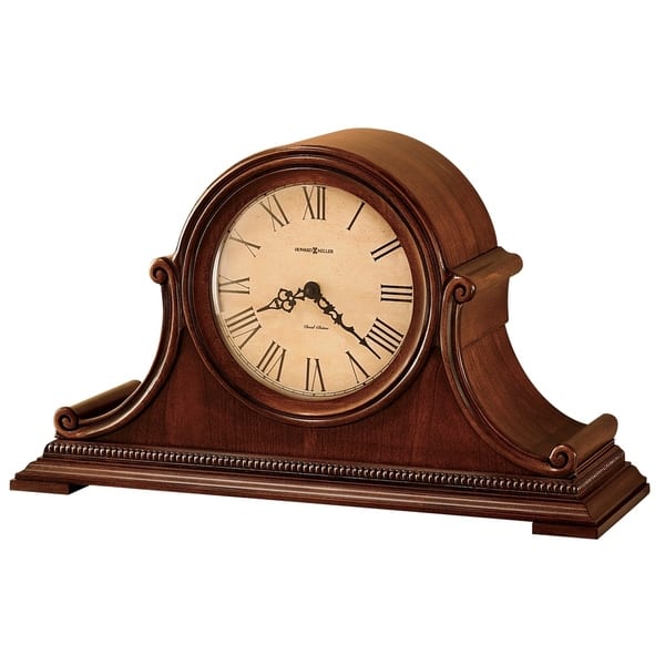 slide 1 of 1, Howard Miller Dual-Chime Wood Mantel Clock with Silence Option