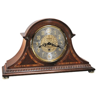 Howard Miller Webster Classic, Traditional, Old World, Chiming Mantel Clock with Silence Option, Reloj del Estante