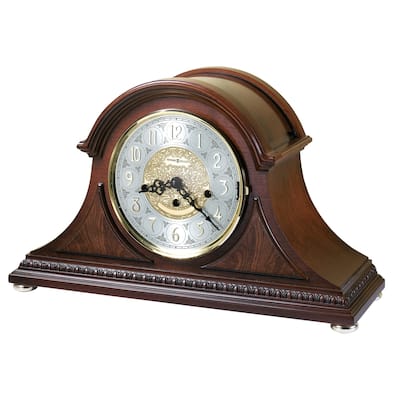 Howard Miller Barrett Classic, Traditional, Old World, Chiming Mantel Clock with Silence Option, Reloj del Estante