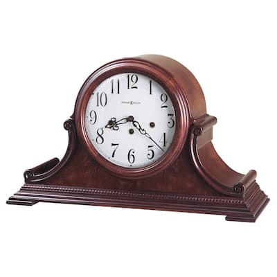 Howard Miller Palmer Retro, Traditional, Old World, Chiming Mantel Clock with Silence Option, Reloj del Estante