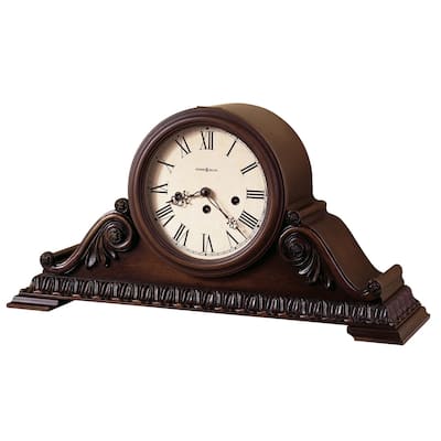 Howard Miller Newley Classic, Victorian, Old World, Chiming Mantel Clock with Silence Option, Reloj del Estante
