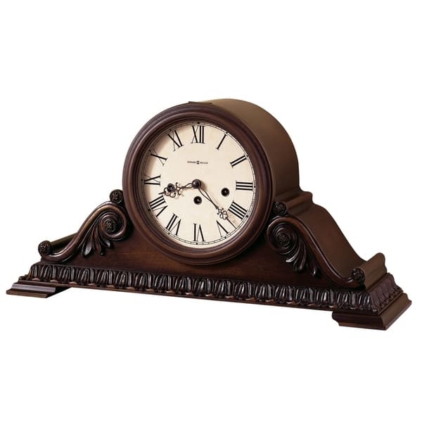 slide 1 of 1, Howard Miller Newley Classic, Victorian, Old World, Chiming Mantel Clock with Silence Option, Reloj del Estante