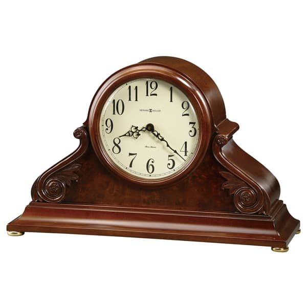 slide 1 of 1, Howard Miller Sophie 81st Anniversary Classic, Victorian, Old World, Chiming Mantel Clock with Pendulum and Silence Option