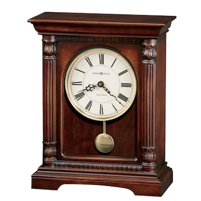 Howard Miller Wood Grandfather-style Chiming Mantel Clock