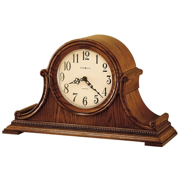 slide 1 of 1, Howard Miller Hillsborough Classic, Traditional, Old World, Chiming Mantel Clock with Silence Option, Reloj del Estante
