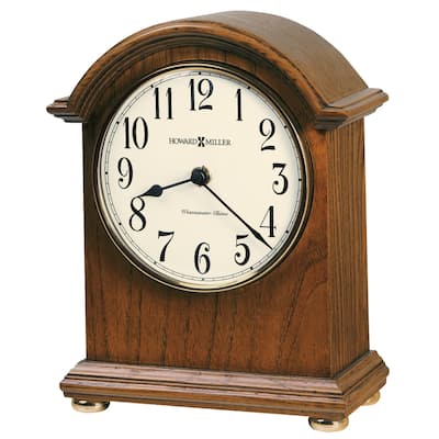 Howard Miller Myra Classic, Traditional, Old World, Chiming Mantel Clock with Silence Option, Reloj del Estante