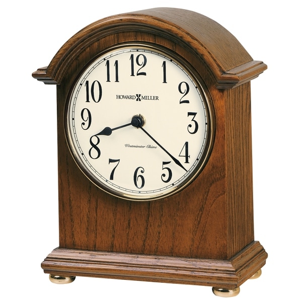 Howard Miller Myra Classic, Traditional, Old World, Chiming Mantel Clock with Silence Option, Reloj del Estante