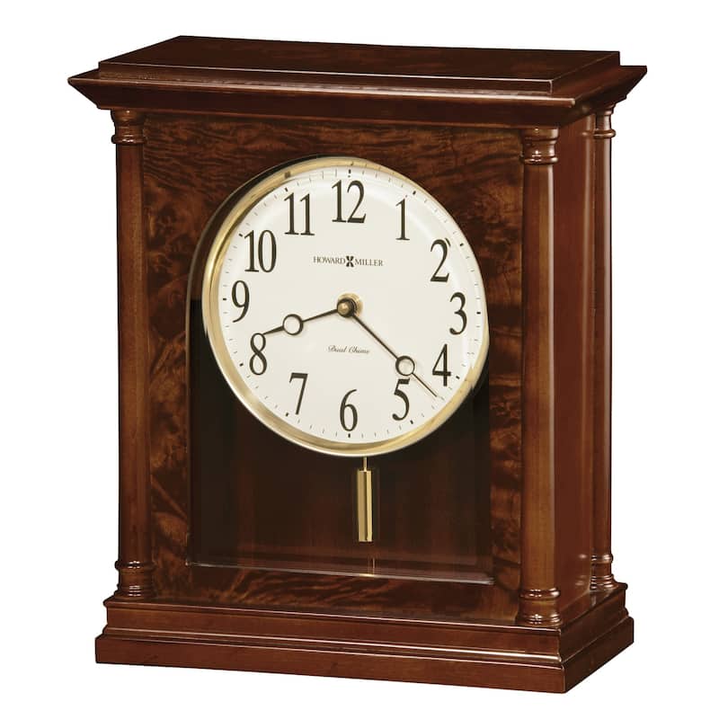 Howard Miller Candice Classic, Transitional, Old World, Chiming Mantel Clock with Pendulum and Silence Option, Reloj del Estante