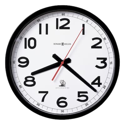 Howard Miller Accuwave Classic, Modern, Transitional Wall Clock with Large Numbers, Reloj De Pared