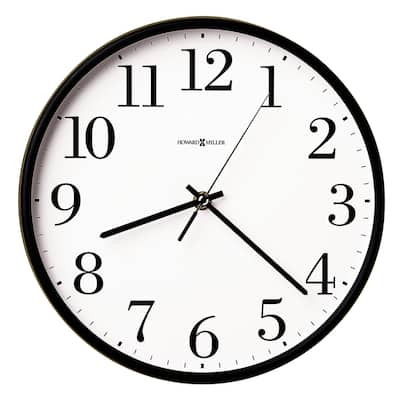 Howard Miller Office Mate Classic, Modern, Transitional Wall Clock with Large Numbers, Reloj De Pared