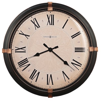 Howard Miller Atwater Modern, Transitional, Bold, and Contemporary Statement Wall Clock with Large Numbers, Reloj De Pared