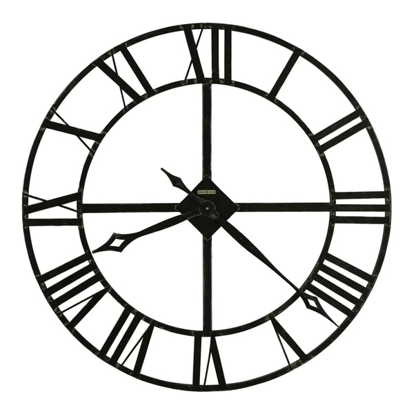 Howard Miller Lacy 32 Inch Wrought Iron Vintage, Transitional, Bold, Industrial Style Statement Wall Clock, Reloj De Pared