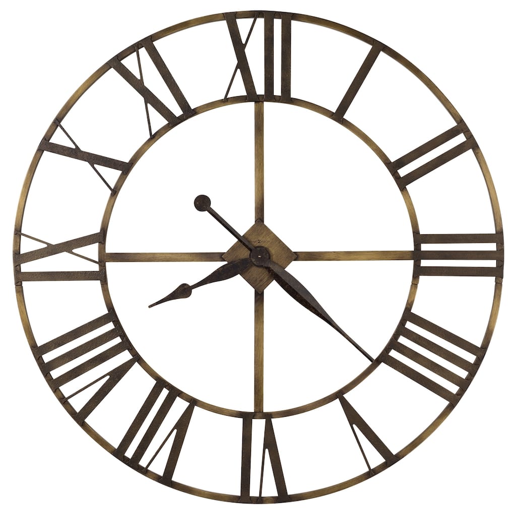 Howard Miller Wingate Industrial, Transitional, Vintage, and Rustic, Statement Gallery Wall Clock, Reloj De Pared