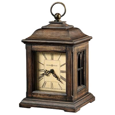 Howard Miller Talia Vintage, Transitional, Old World, and Lantern Style Mantel Clock, Reloj del Estante
