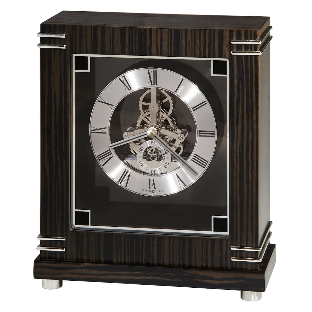 Howard Miller Batavia Contemporary, Modern, Transitional, and Sleek Accent Mantel Clock with Movements, Reloj del Estante