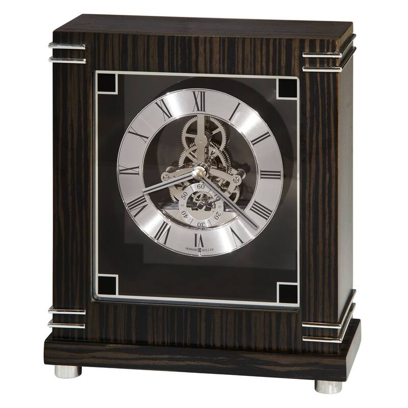 Howard Miller Batavia Contemporary, Modern, Transitional, and Sleek Accent Mantel Clock with Movements, Reloj del Estante