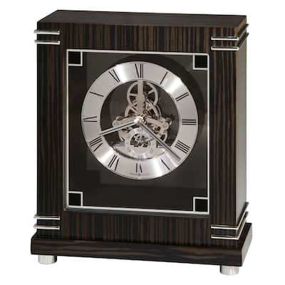 Howard Miller Batavia Contemporary, Modern, Transitional, and Sleek Accent Mantel Clock with Movements, Reloj del Estante