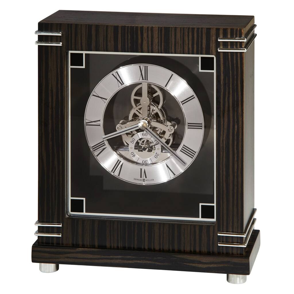 Howard Miller Batavia Contemporary, Modern, Transitional, and Sleek Accent Mantel Clock with Movements, Reloj del Estante