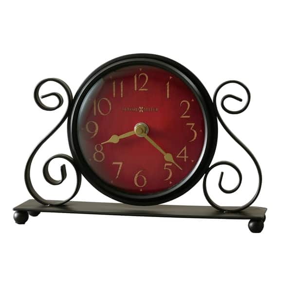 slide 1 of 1, Howard Miller Marisa Antique Style, Vintage, Old World, & Classic Style Mantel Clock, Reloj del Estante