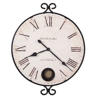 Howard Miller Magdalen Charming, Contemporary, Farmhouse, and Transitional Style Distressed Wall Clock, Reloj De Pared