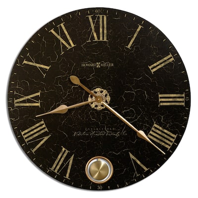 Howard Miller London Night Elegant, Glam, Vintage Style Distressed Statement Wall Clock