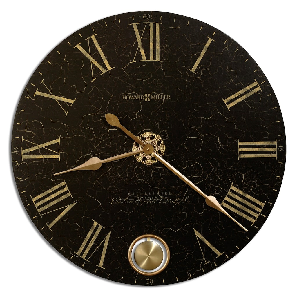 Howard Miller London Night Elegant, Glam, Vintage Style Distressed Statement Wall Clock