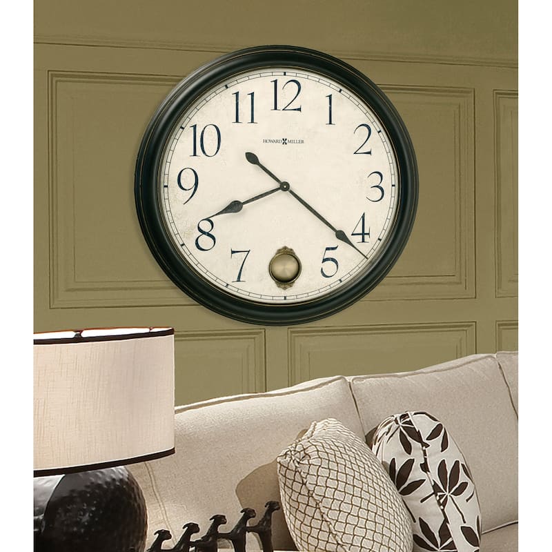 Howard Miller Glenwood Falls Elegant, Classic, Transitional, and Chic Style Wall Clock with Pendulum, Reloj De Pared