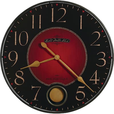 Howard Miller Harmon Vibrant, Contemporary, Modern, Bold, Statement Wall Clock with Pendulum, Reloj De Pared