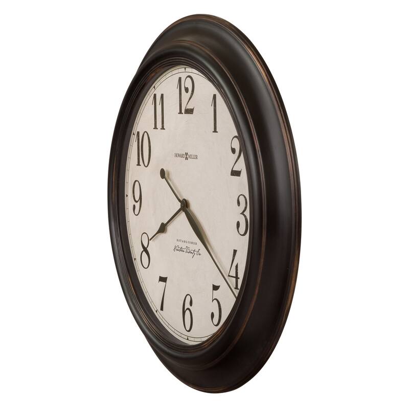Howard Miller Ashby Classic, Contemporary, Transitional, and Distressed Style Wall Clock with Large Numbers, Reloj De Pared