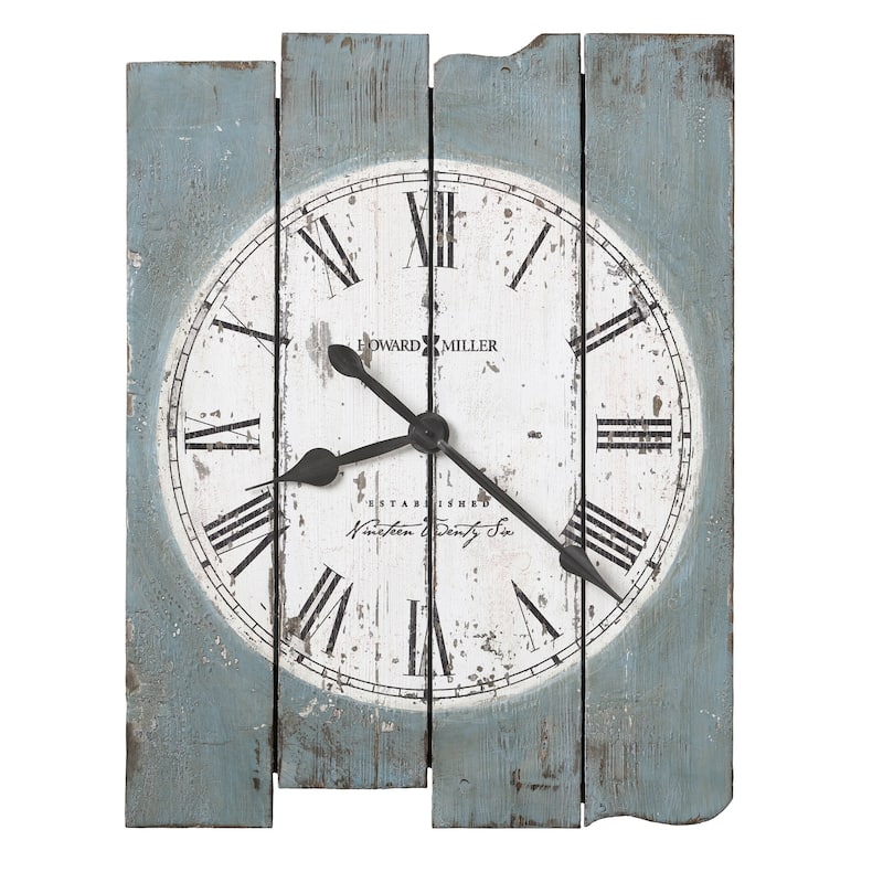 Howard Miller Mack Road Farmhouse Chic, Transitional, Vintage, Beachy and Rustic, Statement Gallery Wall Clock, Reloj De Pared