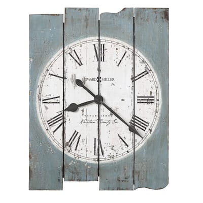 Howard Miller Mack Road Farmhouse Chic, Transitional, Vintage, Beachy and Rustic, Statement Gallery Wall Clock, Reloj De Pared