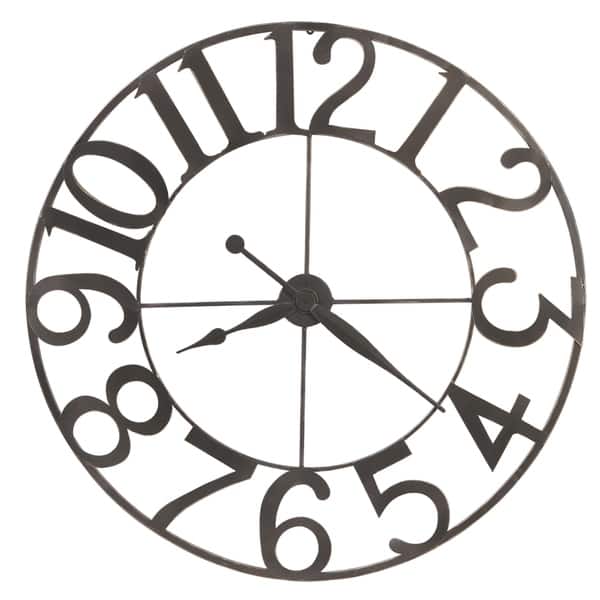 slide 1 of 1, Howard Miller Felipe Industrial, Abstract, Contemporary Modern Wall Clock, Reloj de Pared