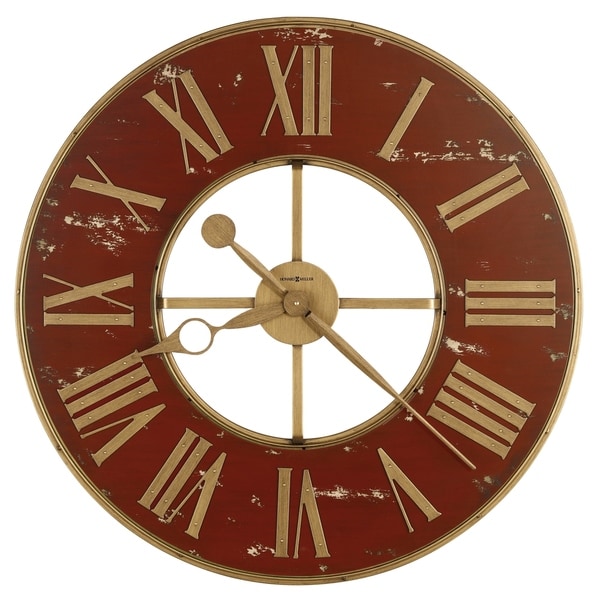 Howard Miller Boris Old World, Vintage, Antique, and Transitional Style Gallery Wall Clock, Reloj De Pared