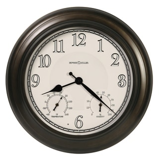 Howard Miller Briar Indoor & Outdoor Classic, Nautical Wall Clock with Temperature Gauges, Reloj de Pared