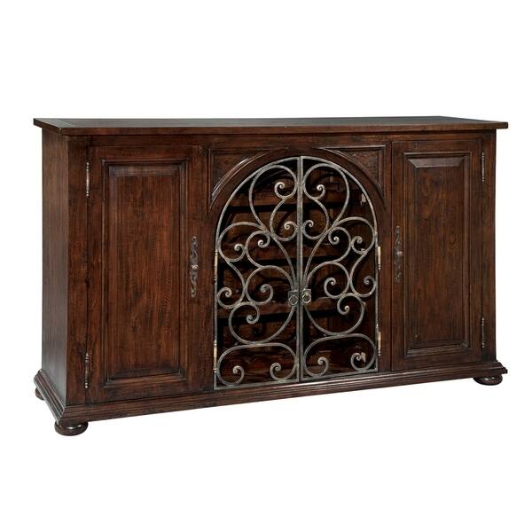 Hekman Furniture Dark Wood Iron Wire Sideboard Buffet 43 Hekman Furniture Dark Wood Iron