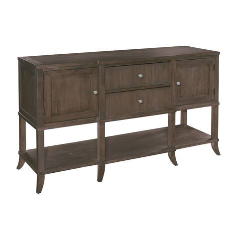 Hekman Furniture Urban Retreat Brown Solid Wood Sideboard Buffet - 38 in. high x 65.5 in. wide x 22.75 in. deep