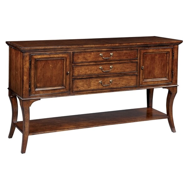 Hekman Furniture European Legacy Sideboard Buffet Cabinet - 38.25 in. high x 66 in. wide x 20 in. deep. Opens flyout.