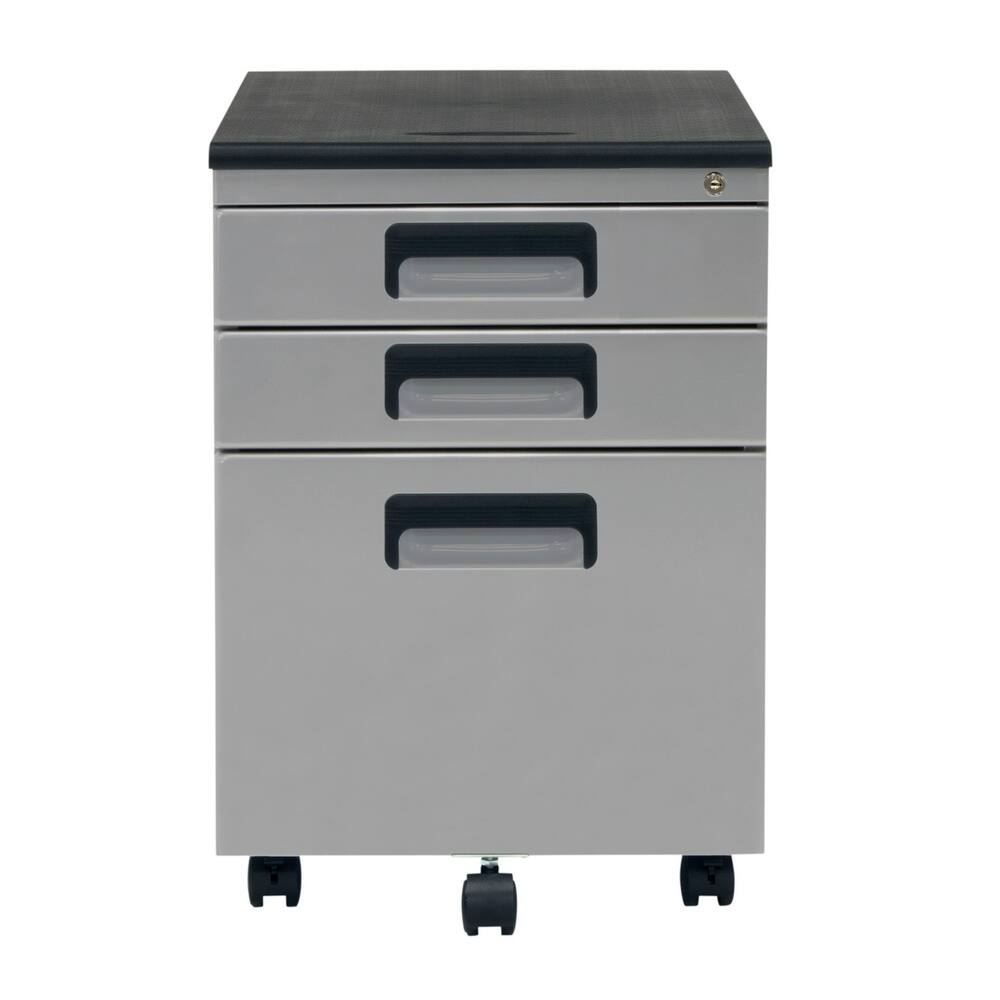 Shop Offex 3 Drawer Metal Rolling File Cabinet With Locking